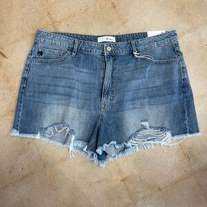 KanCan High Rise Denim Shorts